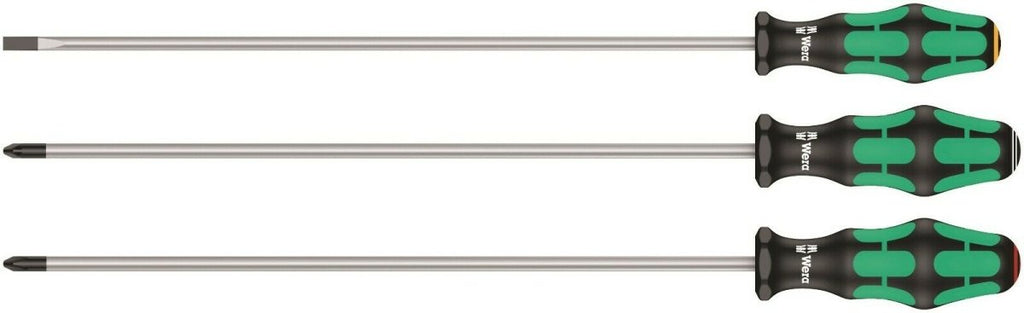 Wera 335/350/355/3 Kraftform Plus Screwdriver Set 300 mm Long 05347735002