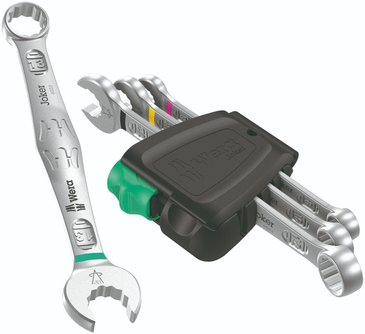 Wera 6003 Joker Combination Wrench Set 4 Pieces Metric 05020228001