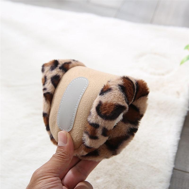 Winter Home Slippers Women Cotton Shoes Soft Plush Indoor Slippers Shoes For Women Men Couple Warm Fur Slippers Cute Comfy Fuzzy Knitted Memory Foam Slip On House Slippers